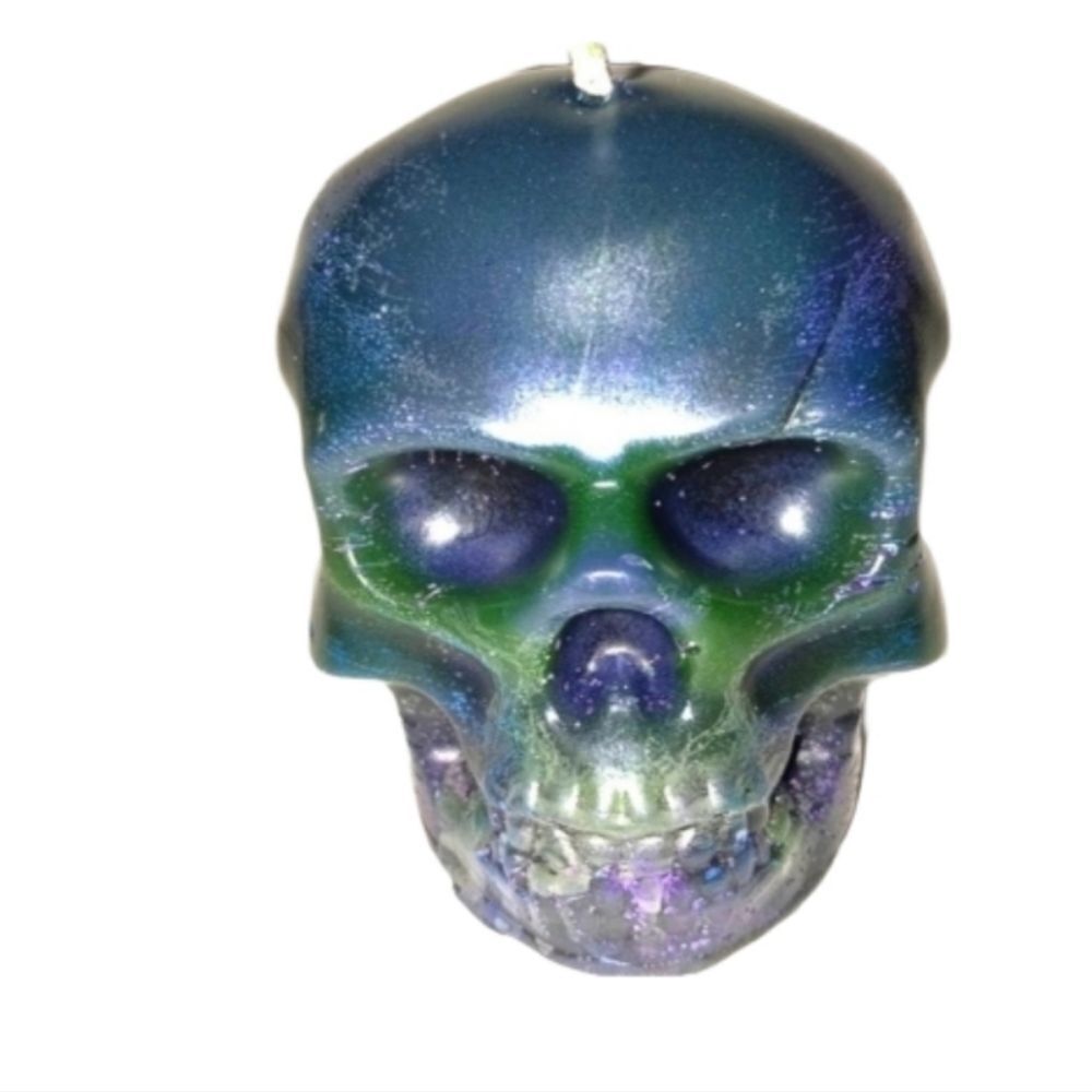Handcrafted from our new limited edition, Raging skull head candle collection